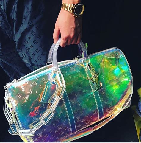 louis vuitton prism duffle bag|louis vuitton travel bag clear.